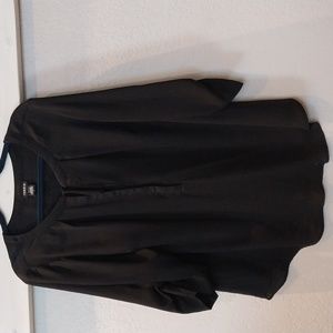 Torrid Black Blouse with Three-Quarter Sleeves, size 2